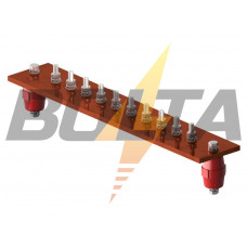 ГЗШ 10 | Медная шина 80х8 | Подключений 10 | Ток 1690 А